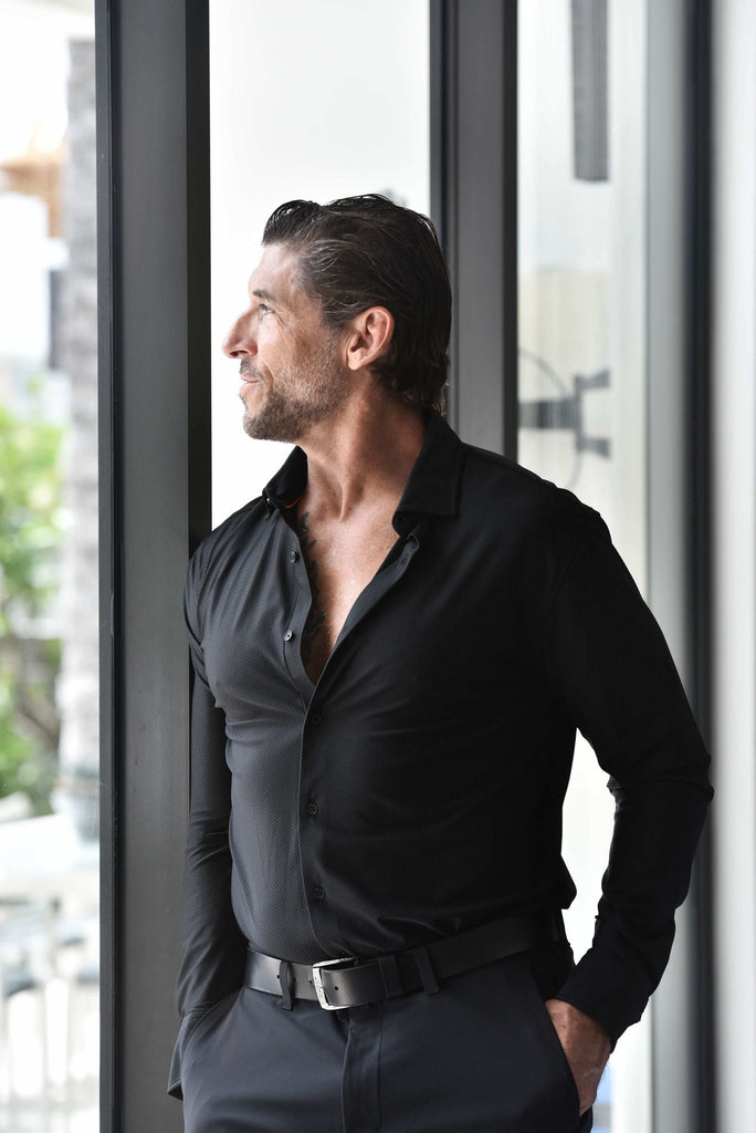 FLAT TERRAIN ATHLETIC FIT DRESS SHIRT