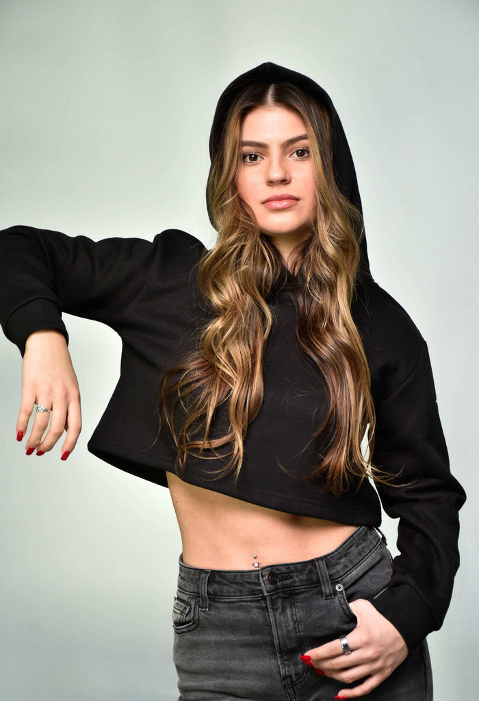 W-STEALTH CROPPED HOODIE