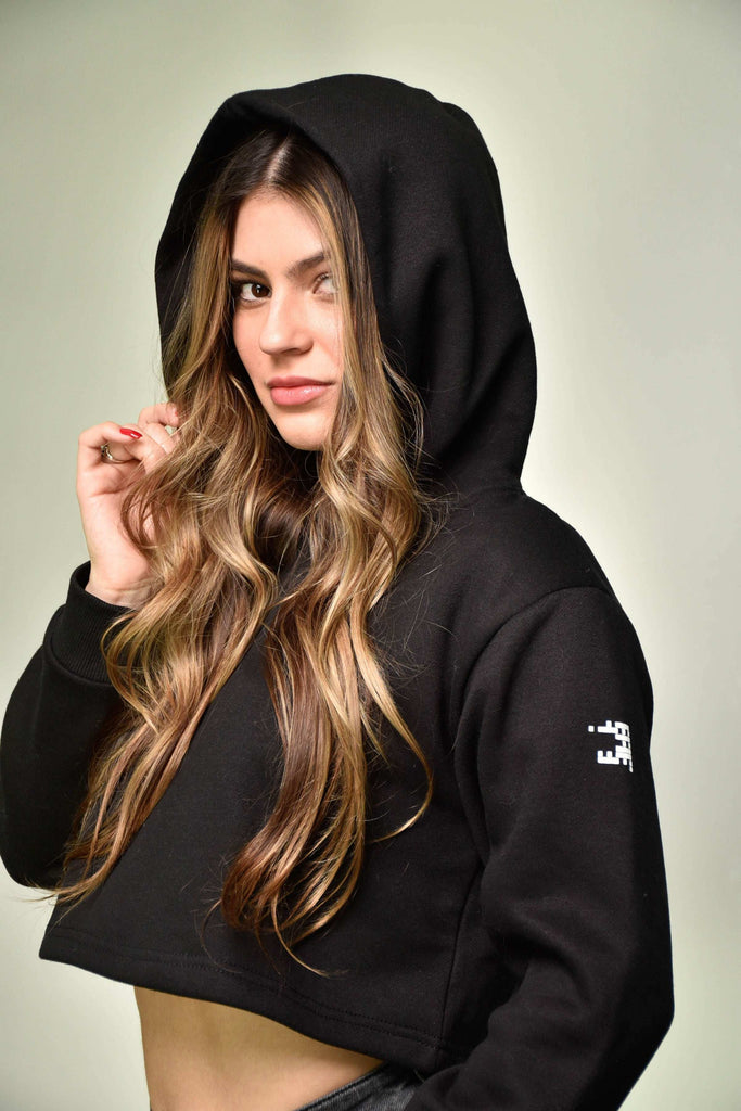 W-STEALTH CROPPED HOODIE